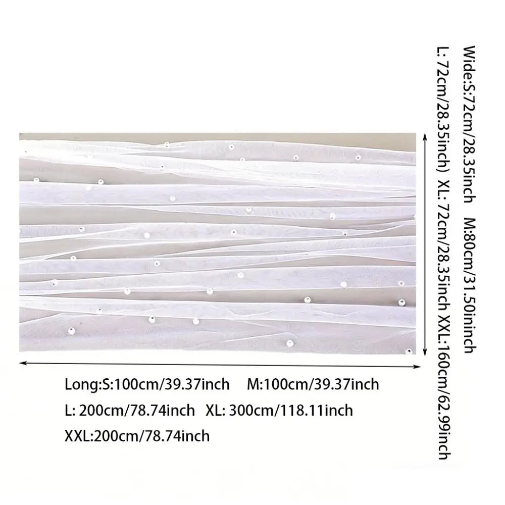 nappe tulle blanche transparente décoration mariage festive élégante largeur 72cm longueur 300cm