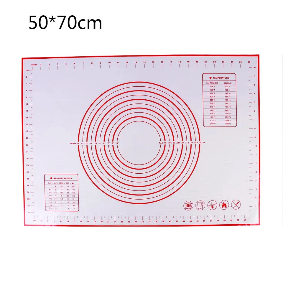 tapis pâtisserie silicone violet blanc dessins pâtisserie pratique rouleaux sucre pâte four