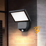 lampe murale led extérieure étanche noir moderne capteur mouvement waterproof industrielle aluminium