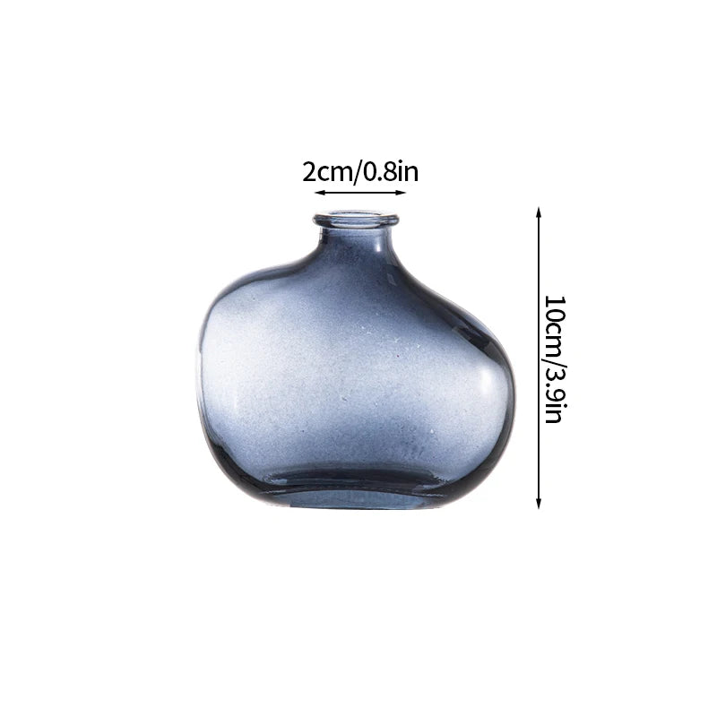 vases verre transparent diamant rose bleu gris vert moderne
