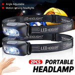 lampe frontale rechargeable led puissante mini noir bande ajustable camping