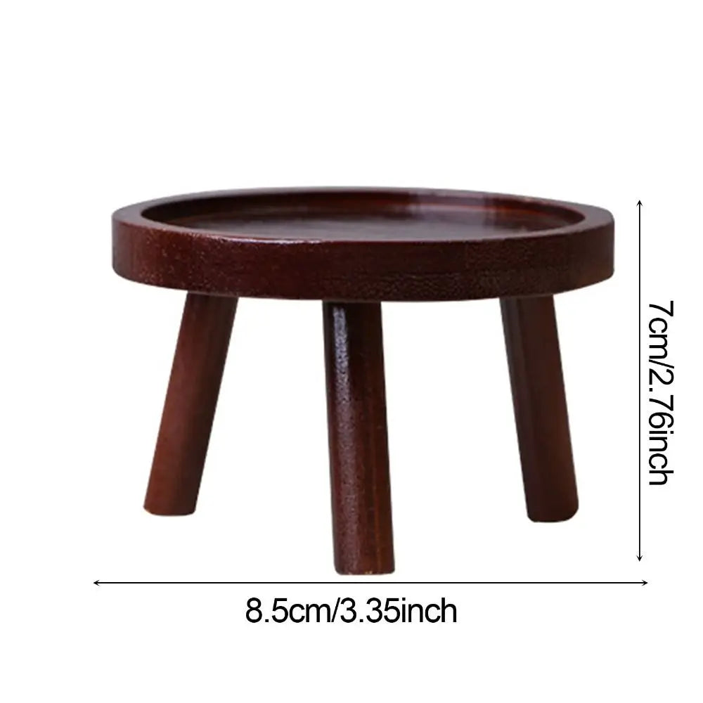 plateau bois naturel moderne minimaliste support pot fleur taille diverses