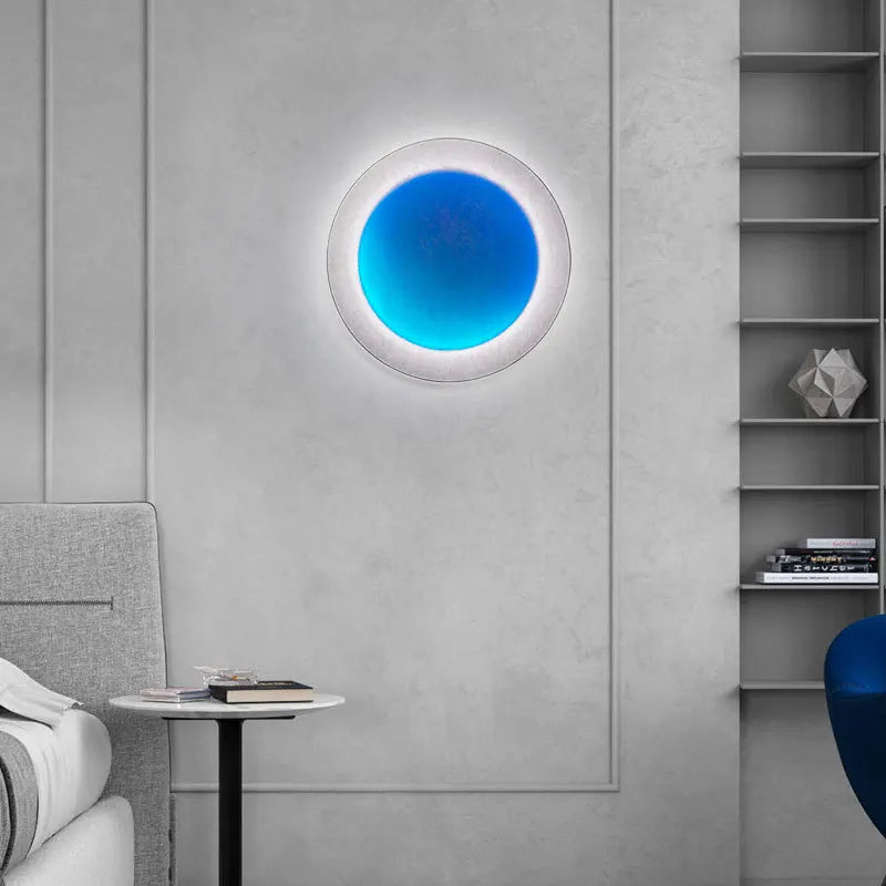 lampe murale led moderne couleur blanche bleue rose violet contemporaine fixée mur éclairage quotidien