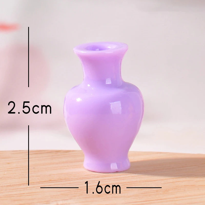 vases résine couleur verte bleue rose orange violet beiges modernes ornement cuisine bricolage accessoires