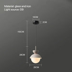 suspension lumineuse moderne pendentif câble bleu rose gris sphérique mat