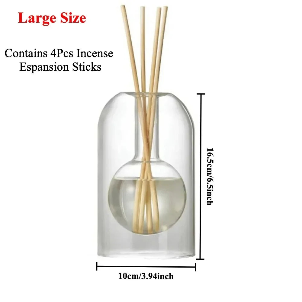 diffuseur huiles essentielles moderne forme champignon transparent vert marron rose bleu