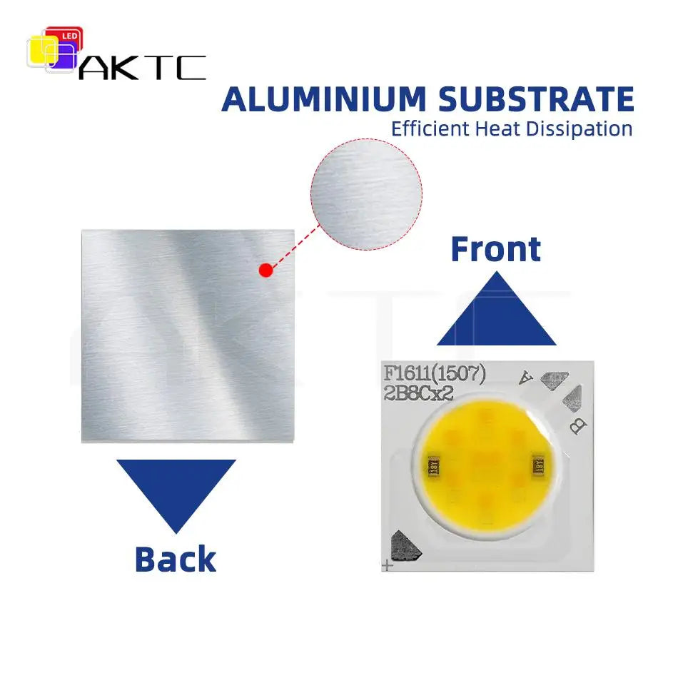 source led cob 11mm 2700k 6000k 8w 12w alu moderne bicolore altauxmeilleurscolors