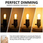 ampoule led filament transparente dorée vintage base e27 2700k 250 lumens 4w salon