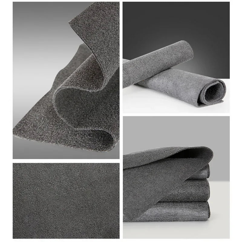 chiffon microfibre gris nettoyage vitre sans trace réutilisable serviette ménage polyvalente épaisse