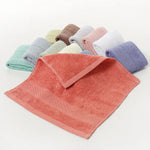 serviettes faciales coton carrées modernes rose gris bleu vert marron texture tissée absorption extreme