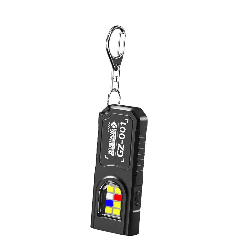 lampe torche tactique led rechargeable usb puissante longue portée camping pêche extérieure noire robuste