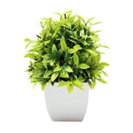 fleurs artificielles plante verte pot carré décoration intérieure extérieure moderne