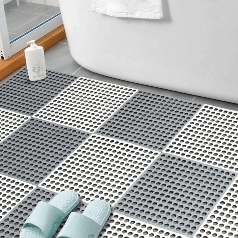 tapis sol perforé gris blanc vert rose jaune moderne animal compagnie découpe soi même
