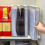 boîtes rangement transparentes réutilisables documents plastique respectueux environnement moderne poignées