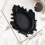 cadres photo noir ornement baroque clips magnétiques arrière mat classiques décoratifs suspensions miroir adultes