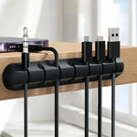 support câbles adhésifs blanc noir modernes maison jardin câbles usb données audio souris