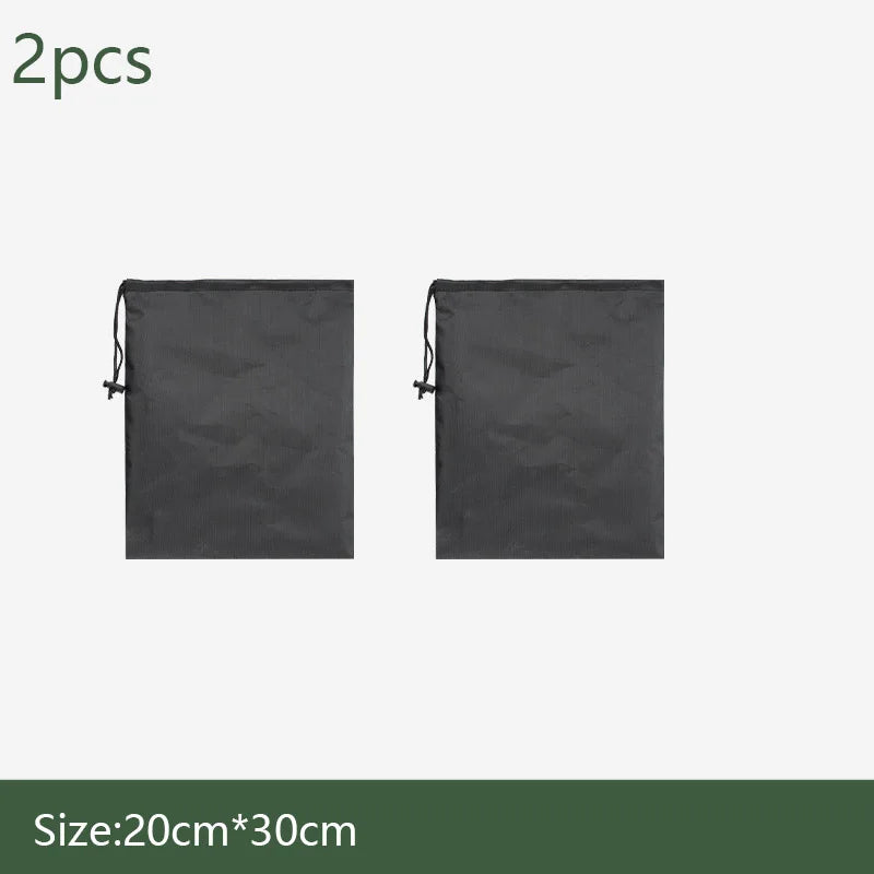 sacs rangement polyester nylon modernes pratiques noirs rouges cordelettes camping voyageextérieur