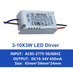 driver led blanc bleu moderne constant current 3w 30w 85 265v