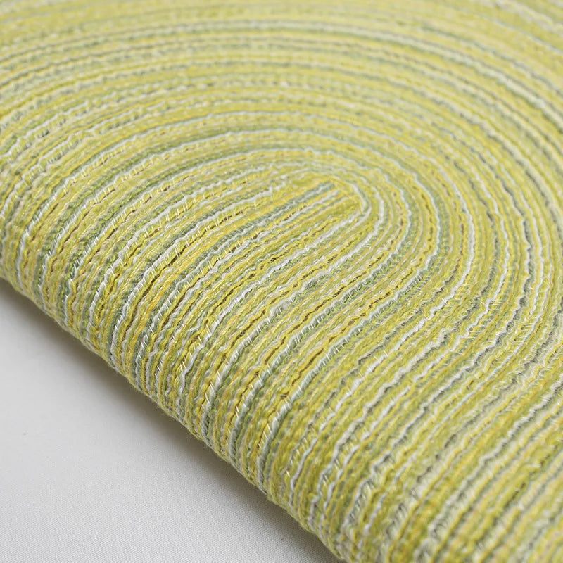 serviettes table beige rayées modernes respectueuses l'environnement opaques vertes bleues orangées