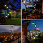 lanterne solaire transparente vintage abs rechargeable soleil couleur noir bleu verte orange rose rouge
