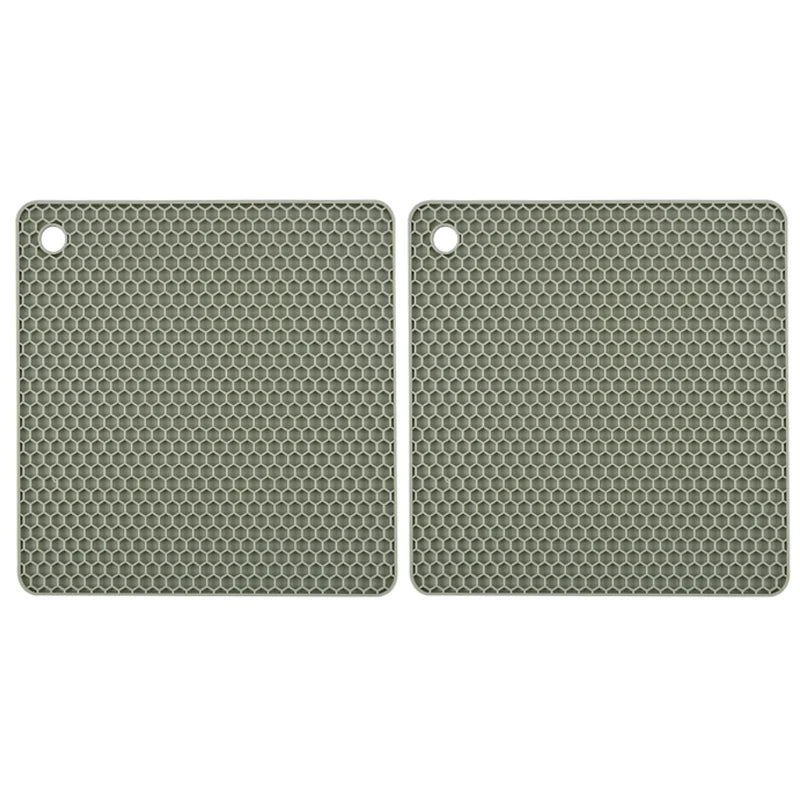 tapis silicone moderne rose gris vert olive texture nid d'abeille carré rond cuisine