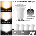 ampoules led blanc modernes gu10 gu11 mr11 35mm 50mm 220v 240v 6000k 3000k