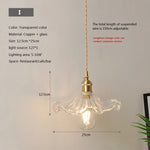 lampe suspendue transparente vintage ampoule E27 câble torsadé motifs géométriques chambre salon étude