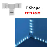 connecteurs led ruban 2pin 3pin 4pin 8mm 10mm adhésifs modernes blancs certifiés rohs cee