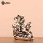 statue homme cheval argenté relief details traditionnel art asiatique deco maison erotique erotique erotique