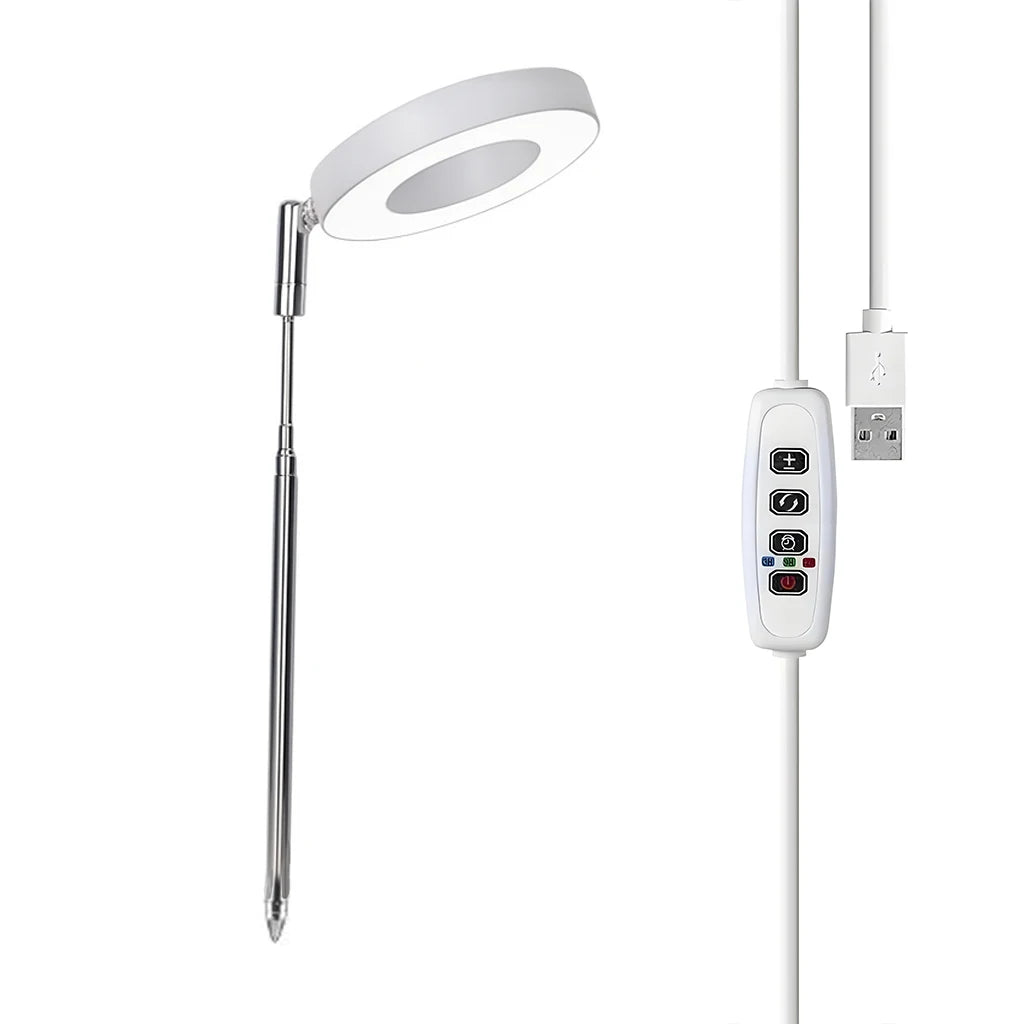 lampe led plante réglable télécommande support flexible hauteur ajustable base détachable modernes minimalistes