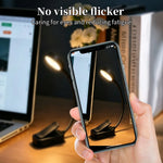 lampe led rechargeable pince flexible moderne blanc noir régulable