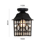 Lampe vintage bronze noir grille ajourée éclairage quotidien interrupteur bouton monté surface