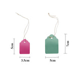 étiquettes plantes rectangulaires pvc couleurs bleu vert rose jaune blanc minimalistes jardin pot fleur