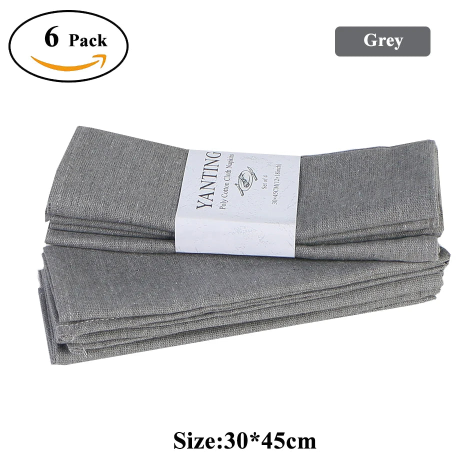 serviettes table tissu rouge vert noir 30x45cm uni réutilisable fêtes mariage opaques classiques pièces