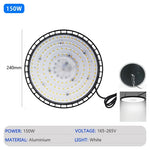 éclairage industriel led haute luminosité 280mm noir moderne étanche 200w