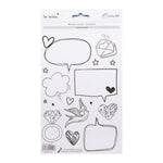 sticker aquarelle fleurs rubans coeurs diamant ancre cupcake oiseau flèche texte be mine forever