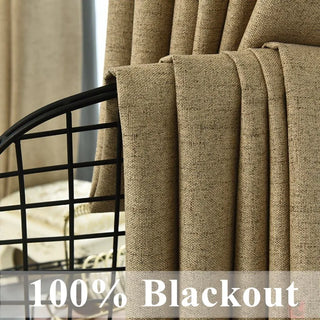 Rideau occultant 100% pour chambre à coucher sur mesure, style français moderne et élégant