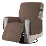 housse fauteuil moderne quilted vert gris beige antidérapante poche sécurité 100 polyestèreversible accueil