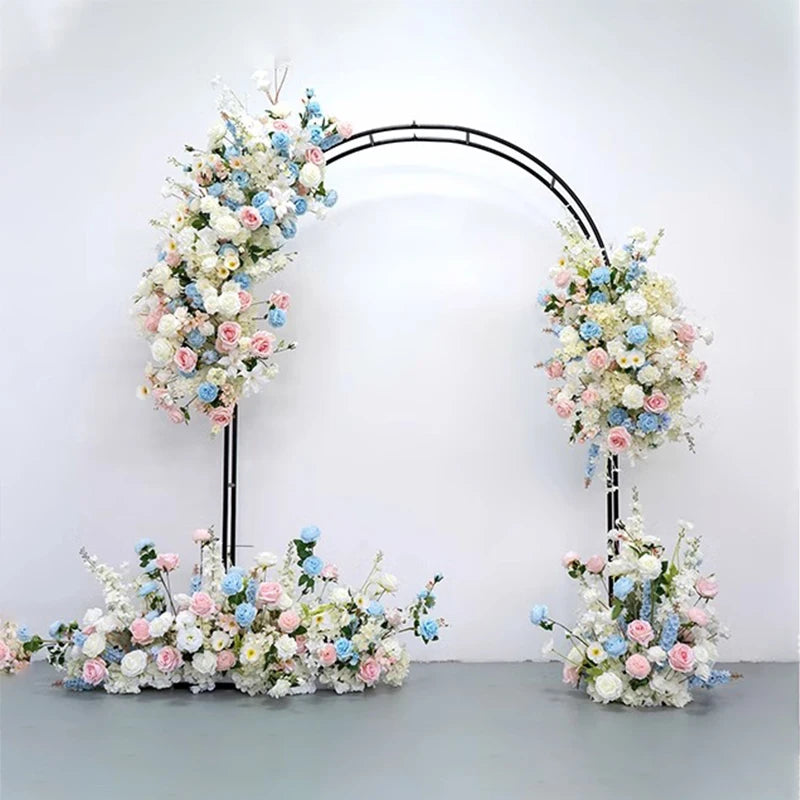 décoration événement arches fleurs artificielles romantique mariage baby showerintérieur pastel