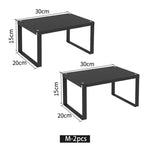 étagère cuisine métal moderne noir structure simple réutilisable multipurpose