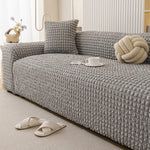 housses canapé moderne polyester spandex gris beige bleu noir texture maille