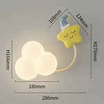 lampe murale moderne nuages avions cerfs volants étoiles arc ciel enfants led multicolore