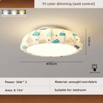 lampe moderne enfantine nuages ours rubans lapin blanc bleu rouge beige
