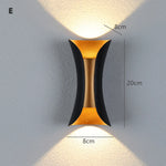 applique murale led moderne or blanc minimaliste fixée mur source lumineuse led 249 2000
