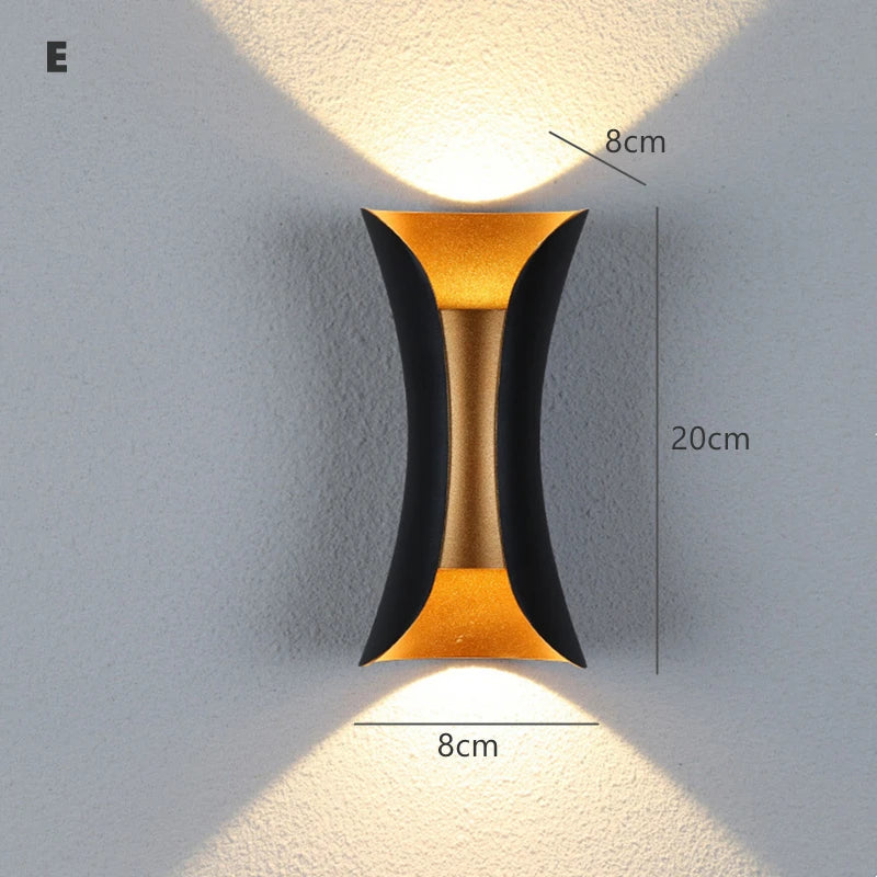 applique murale led moderne or blanc minimaliste fixée mur source lumineuse led 249 2000
