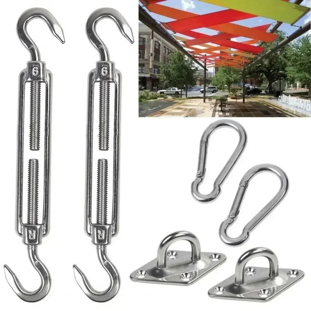 Vis et chevilles plastique pour installation de voile d'ombrage