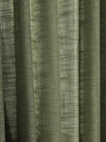rideau vert olive semi transparent classique texture rugueuse polyester petite fenêtre filtration lumière