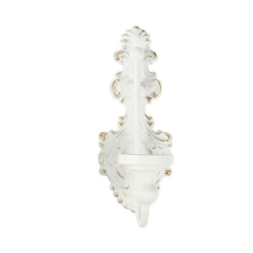 bougeoir mural ornement baroque décoration intérieure classique blanc or