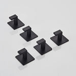 porte serviettes adhésifs modernes noir mat crochets alliage aluminium minimaliste salle bain cuisine