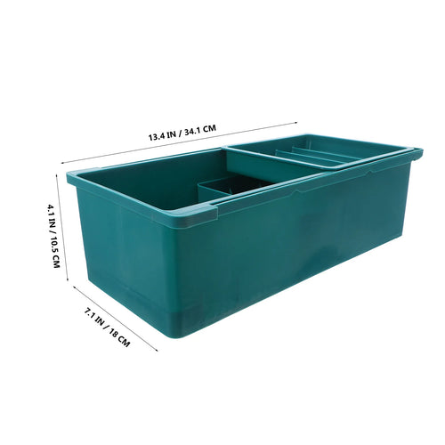 rangement tiroir sous vert orange moderne compartiments plastique lisse minimaliste
